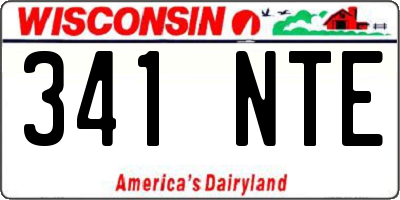 WI license plate 341NTE