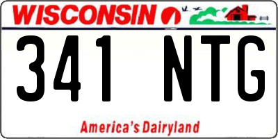WI license plate 341NTG