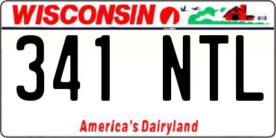 WI license plate 341NTL