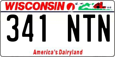 WI license plate 341NTN