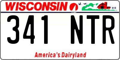 WI license plate 341NTR