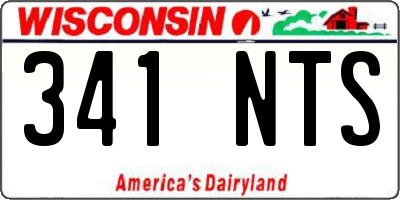 WI license plate 341NTS