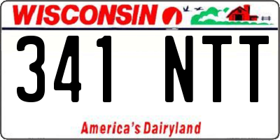 WI license plate 341NTT