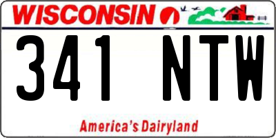 WI license plate 341NTW