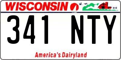 WI license plate 341NTY
