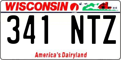 WI license plate 341NTZ