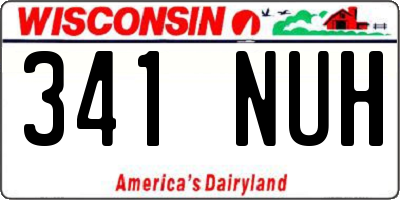 WI license plate 341NUH