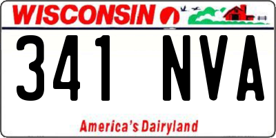 WI license plate 341NVA