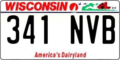 WI license plate 341NVB