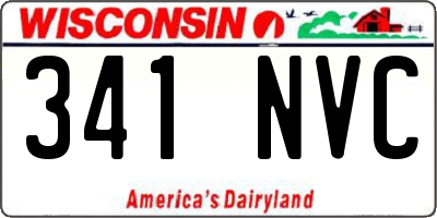 WI license plate 341NVC