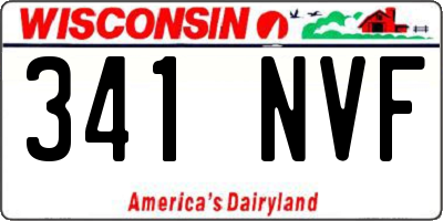 WI license plate 341NVF