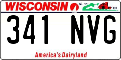 WI license plate 341NVG