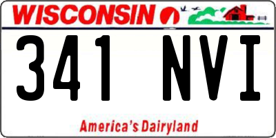 WI license plate 341NVI