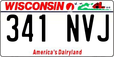 WI license plate 341NVJ