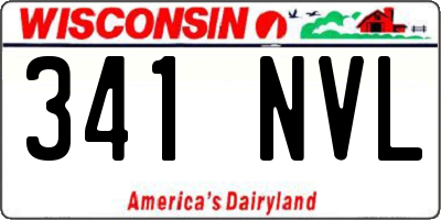WI license plate 341NVL