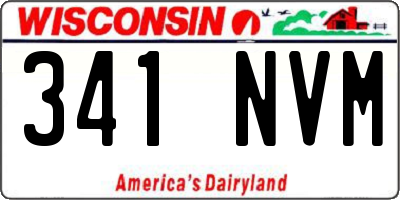 WI license plate 341NVM