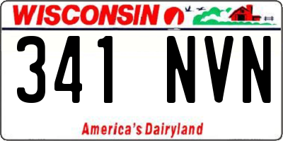 WI license plate 341NVN