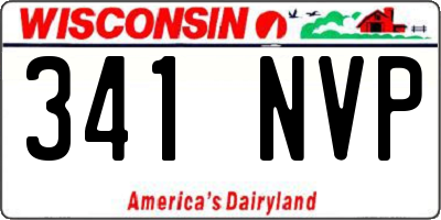 WI license plate 341NVP