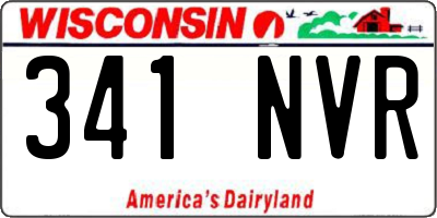WI license plate 341NVR