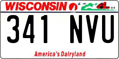 WI license plate 341NVU