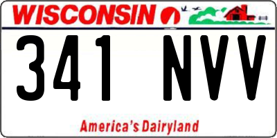 WI license plate 341NVV