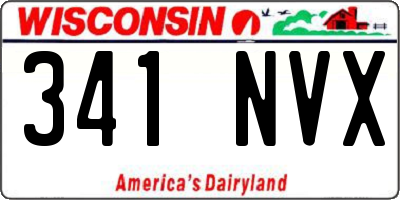 WI license plate 341NVX