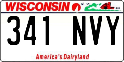 WI license plate 341NVY