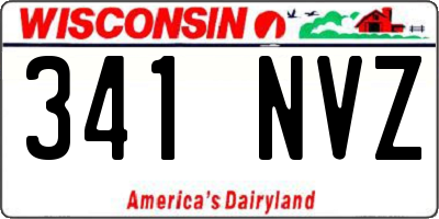WI license plate 341NVZ
