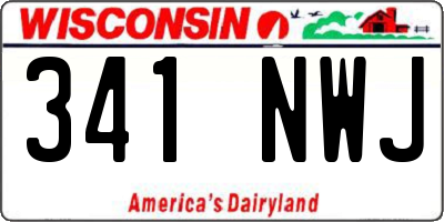 WI license plate 341NWJ