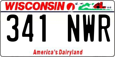 WI license plate 341NWR