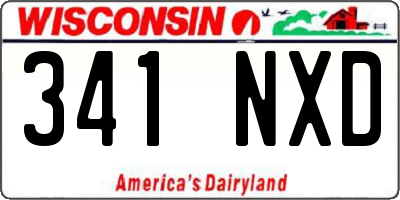 WI license plate 341NXD