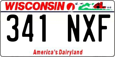 WI license plate 341NXF