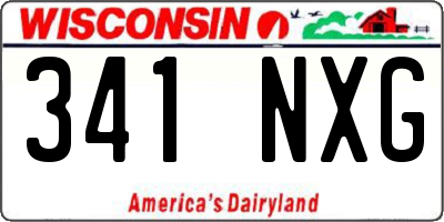 WI license plate 341NXG