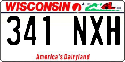WI license plate 341NXH