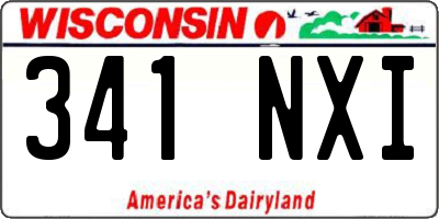 WI license plate 341NXI