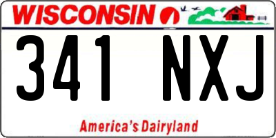 WI license plate 341NXJ