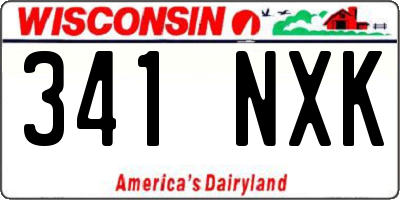 WI license plate 341NXK