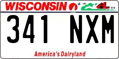 WI license plate 341NXM