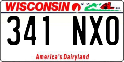 WI license plate 341NXO
