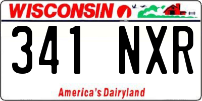 WI license plate 341NXR
