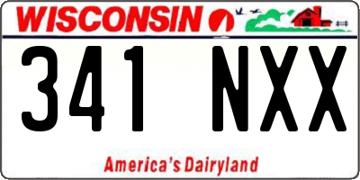 WI license plate 341NXX