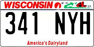 WI license plate 341NYH