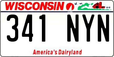 WI license plate 341NYN