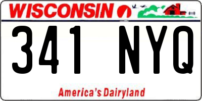 WI license plate 341NYQ
