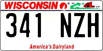 WI license plate 341NZH