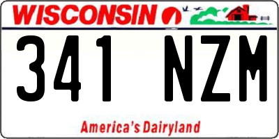 WI license plate 341NZM