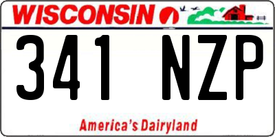 WI license plate 341NZP