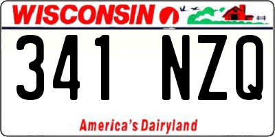 WI license plate 341NZQ