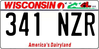 WI license plate 341NZR