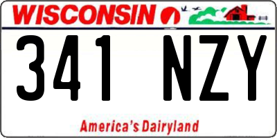 WI license plate 341NZY